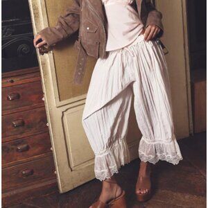 Free People Forever Young Bloomer Pants color White Alyssum